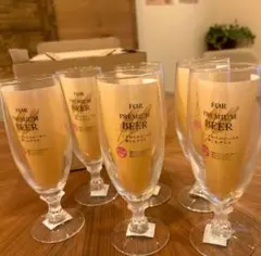 ビール用脚付きグラス 6個セット