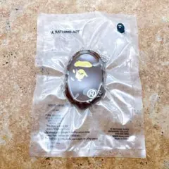A BATHING APE エイプ コインケース ブラウン ラバーキーホルダー