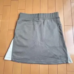 [未使用]TIGORA ゴルフスカート Mサイズ ウエストゴム 紐付き グレー