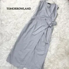 トゥモローランド　コットンダブルサテンカシュクールワンピース　1660