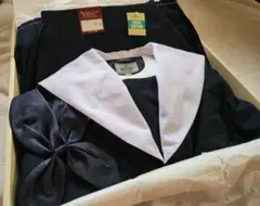 【新品・未使用】セーラー服上下(M、W66)、リボン、通学用女子制服 本物
