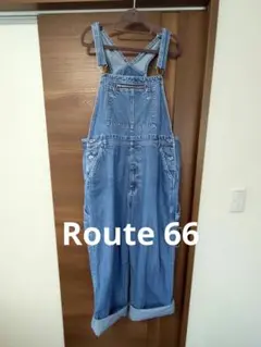 Route66＊デニム＊オーバーオール＊ブルー＊大きめ