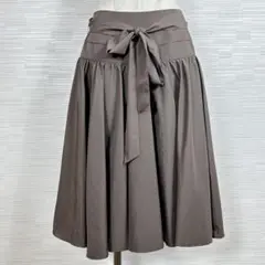 美品★ROPE PICNIC ロペピクニック　スカート　リボン　フレア　W70