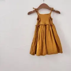 zara リブ&テクスチャーコンビネーションワンピース 86cm