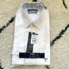 新品未開封　PERSONS FOR MEN ホワイトストライプ長袖ワイシャツ S