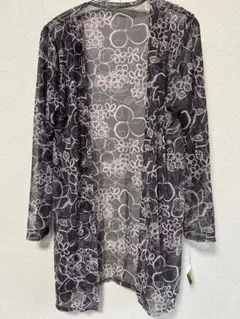 新品☆PEARLY PIO☆花柄シースルーカーディガン 長袖夏ミセスM〜Ｌサイズ