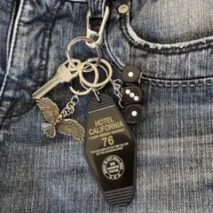 キーホルダー4点セット ストリート　アメカジ　古着　カラビナ付き　アンティーク
