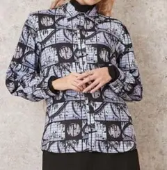 タグ付き！axes femme 影絵柄プリントシャツ
