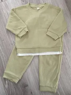 SHEIN ワッフル生地トップス&ズボン 18-24M