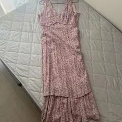 honey mi honey vintage 花柄 ノースリーブロングワンピース