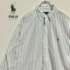 ◎RALPH LAUREN メンズ　長袖ボタンダウンシャツ　XXL D3X4