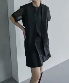 【LE CIEL BLEU】Side Stich Half Pants 34