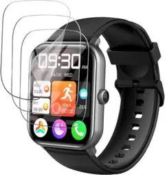 Vialove スマートウォッチ 1.9インチ 保護フィルム 4枚入 高感度