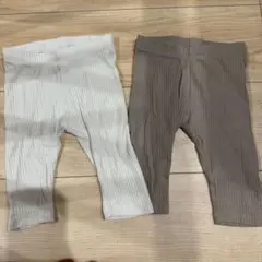 H&M ベビー リブレギンス 2色セット