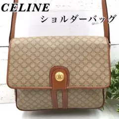CELINE セリーヌ マカダム柄 ショルダーバッグ ロゴ 斜め掛け PVC