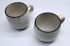 #美濃蔵☆大人気商品再入荷☆白釉コロントマグ2点セット