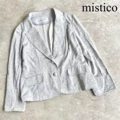 mistico ミスティコ コットン×レーヨン スウェット テーラードジャケット