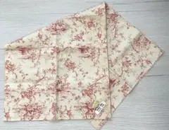 トワルドジュイ　ハンカチ　52×52cm 赤　レッド　生地