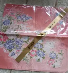 花柄 友禅ハンカチ 未使用
