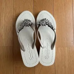 【セール中】Sandal Spray ビジュー付きウェッジサンダル