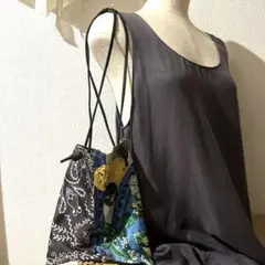 美品manipuri マニプリス カーフプリントトートバッグ S