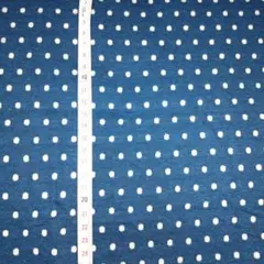 ニット 表水玉 裏ボーダー 約85cm×100cm
