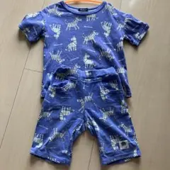 Moujonjon ゼブラ柄 Tシャツとショートパンツセット