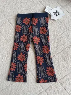 【新品未使用】 midmile しまむら むくぞーくん 総柄 花柄レギンス 80