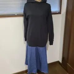 マルシャルテル★ロングワンピ★黒