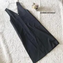 アメリカンホリック ノースリーブワンピース M 黒 AMERICANHOLIC