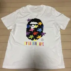 BAPE風　カラフル星 Tシャツ 2XL 美品