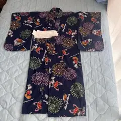 ミッキーマウス 花火柄 浴衣