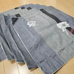 250814-3 昭和レトロ 座布団カバー 5枚セット