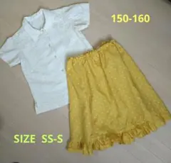 ✄元仕立て屋デザイン　昭和レトロな夏の子供服　150-160（上下） SS−S
