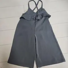 グレー フリル付きサロペット 110cm