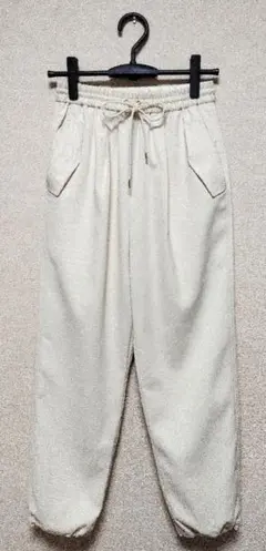 美品　GREEN LABEL RELAXING　裾ドロスト付バレルレッグパンツ