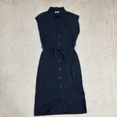 UNIQLO ユニクロ　コットンシャツワンピース　ノースリーブ　完売品