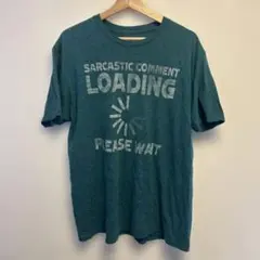 ユーモラス Tシャツ Loading Mサイズ　マラソン　半袖　古着
