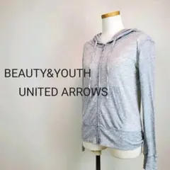 BEAUTYu0026YOUTH レディースグレーコットンパーカー長袖
