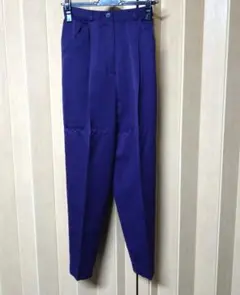 パンツ　テーパード　パープル　レディース