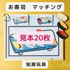 マッチングゲーム お寿司 マグネット　見本20枚　知育玩具
