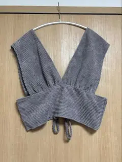 NICE CLAUP ベロア ビスチェ ベスト