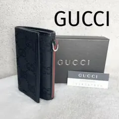 GUCCI グッチ キーケース キャンバス レザー GG シェリーライン