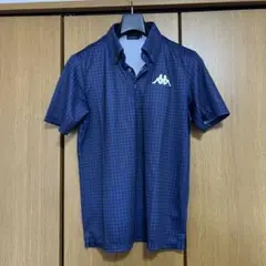 Kappa ネイビー チェック柄 シャツ L