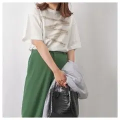 blanc basque ロゴテープTee