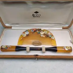 芝山細工　帯留　アンティーク　彩色◯牙　天然素材　和装小物　螺鈿 e671852db70bb7b52cb19855f7c285