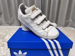 adidas Stan Smith ホワイト×ゴールド ベルクロ