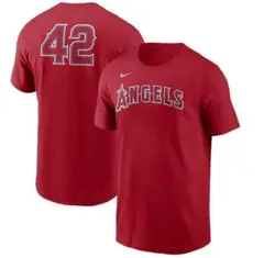 大谷翔平選手所属 エンゼルス ジャッキー ロビンソン デイ 42 Tシャツ