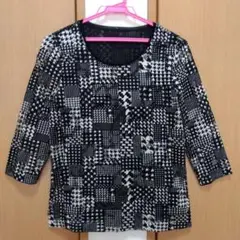 未使用・タグなし★レリアン ロシャス ROCHAS カットソー 9 メッシュ裏地