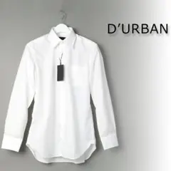 229 新品 DURBAN ダーバン レギュラーカラーシャツ ドレスシャツ M